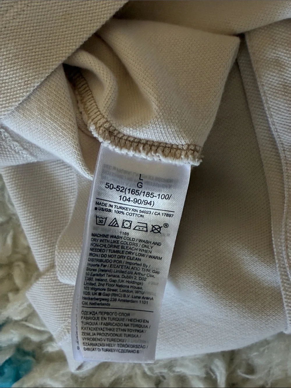 Banana Republic White Short-Sleeve Button-Down Shirt with Black Trim
